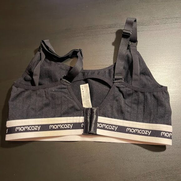 Momcozy Hands-Free Seamless Pumping Bra Nursing Bra Black Medium - Picture 2 of 7